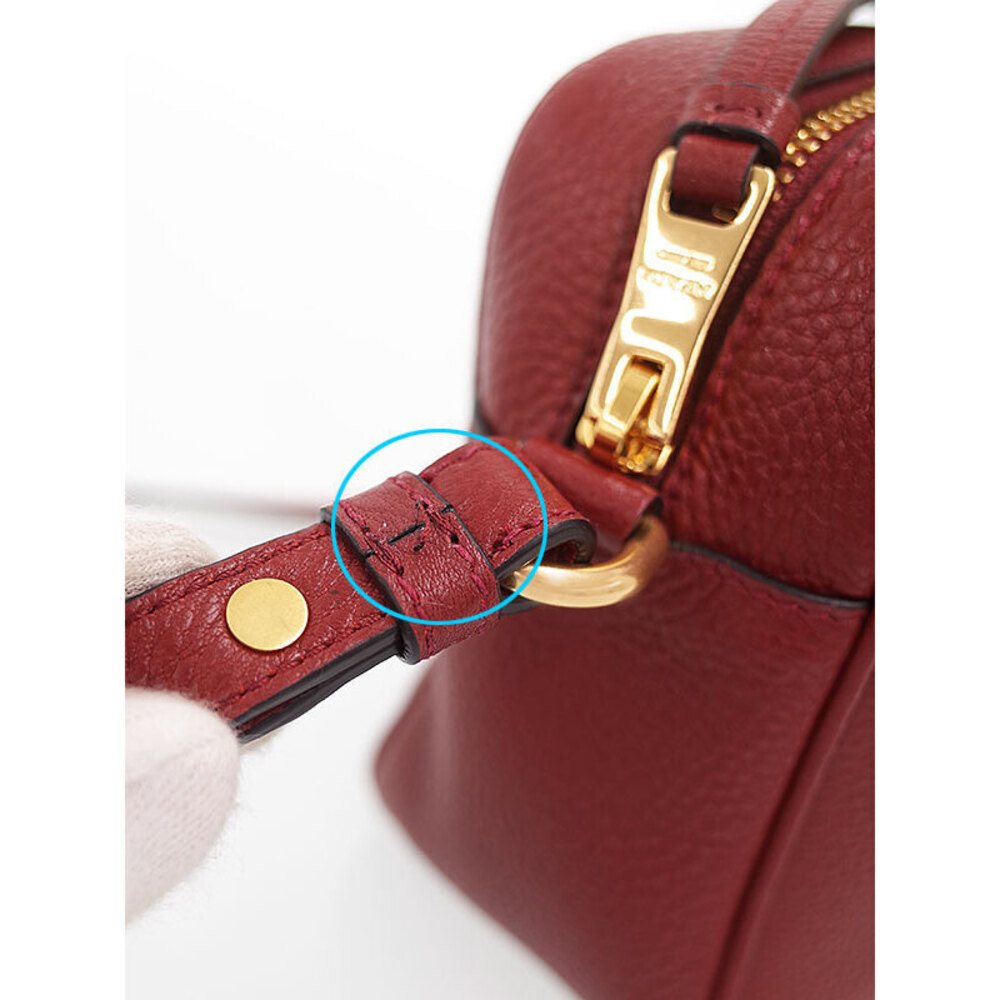 Prada Vitello Phenix leather crossbody camera bag red - Picture 5 of 9